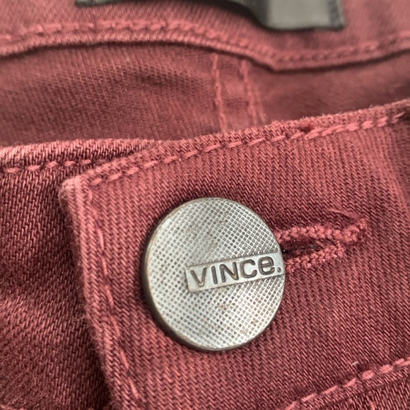 Vince Burgundy Skinny Jeans - Picture 4 of 4